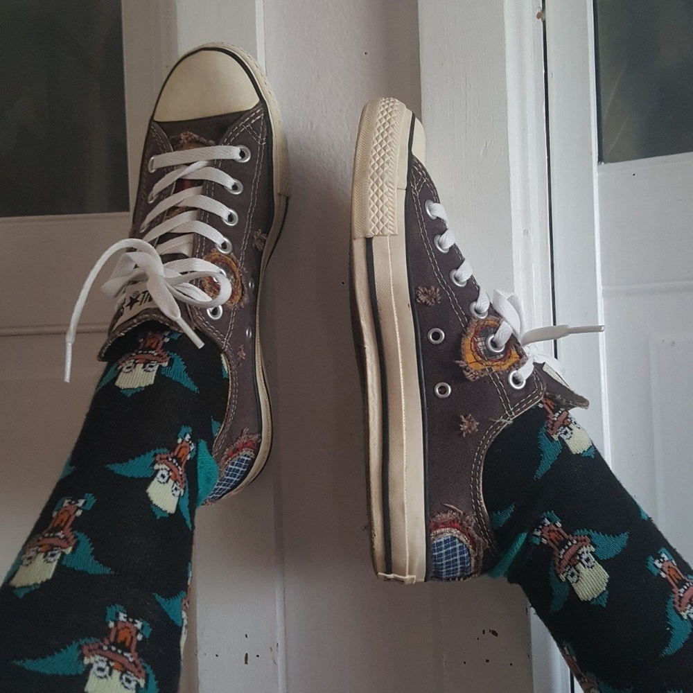 Patchwork Hobo Converse All Star Chucks